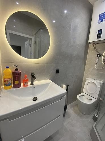 бишкек французский квартал: 2 комнаты, Люкс, элитка, Асанбай мкр, Душевая кабина, Постельное белье, Кондиционер — 9