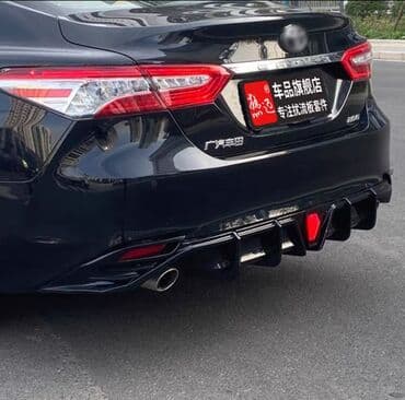 мухабойка на срв: Юбка заднего бампера Toyota, 2023 г., цвет - Черный — 4