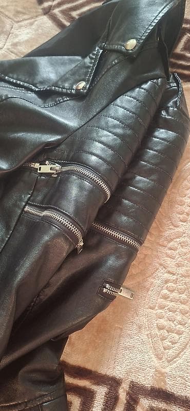 Женская одежда: Кожаная куртка, Косуха, Экокожа, L — 3