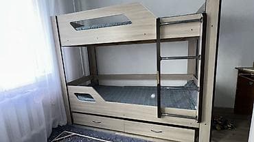 bunk bed: Двухъярусная кровать, Б/у, С выкатной системой — 3
