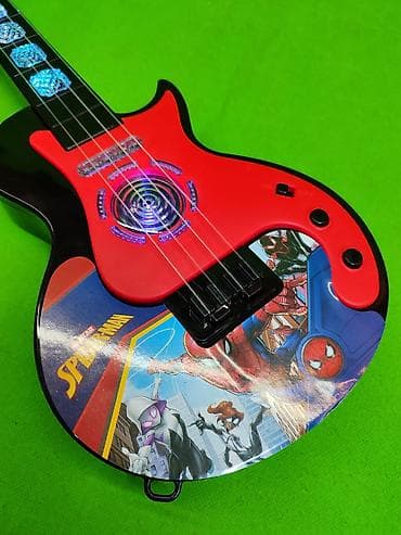 музыкальный гитара: Гитара Человек Паук игрушка музыкальная🎸 Комплектация товара: гитара — 4