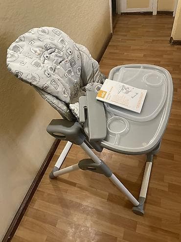 детские кроватки на заказ: Детская приставная кроватка, Б/у, С колесиками, цвет - Серый — 8