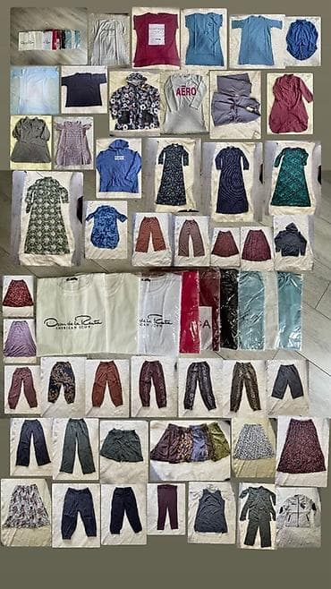 Большой лот женской одежды — топы, худи, футболки, платья, блузы