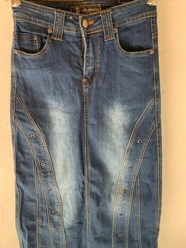 теннисный юбка: Продаю джинсовые юбки, длинная на рост 150-160, размер 26, почти новая — 3