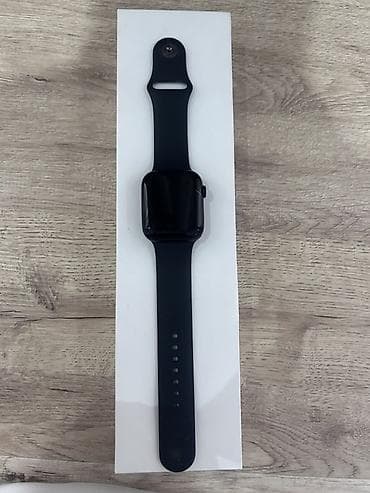 часы диски: Apple Watch Series 7 GPS, 45 мм, АКБ 86,корпус Aluminum Midnight + — 1