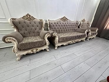 2жаш кунан: Комплект мягкой мебели, цвет - Серый — 3