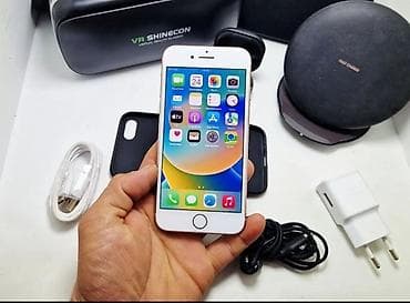 бу iphone 8: IPhone 8, Б/у, 64 ГБ, Золотой, Наушники, 76 % — 8