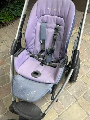 прогулочные коляски cam: Коляска, цвет - Фиолетовый, Б/у — 4