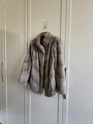 Жеке буюмдар: Шуба из норки, цвет серо‑тауп (ближе к графиту). Натуральный мех с — 3