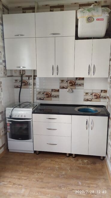 мебель для кухни фото и цены: Кухонный гарнитур, Новый, цвет - Белый, МДФ, Бесплатная доставка — 12