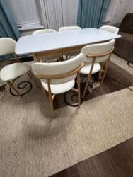 кафе столь: Стол и стул для зала, Новый, цвет - Белый — 3