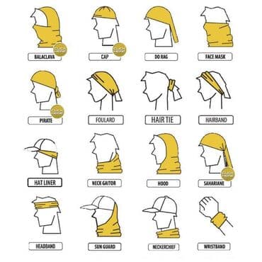 брендовые вещи оригинал: Бафф бандана-трансформер, шарф из микрофибры — 2