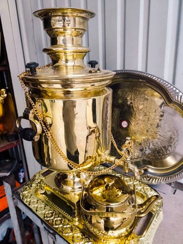 старинный самовар на дровах: Самоор, Колдонулган, Өзү алып кетүү — 1