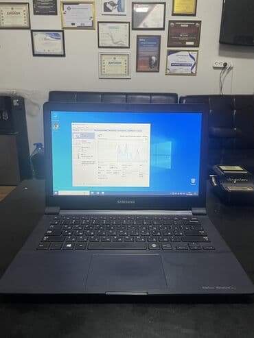 обмен ноутбука на новый: Ноутбук, Samsung, 4 ГБ ОЗУ, 14 ", Б/у, Для несложных задач, память NVMe SSD — 5