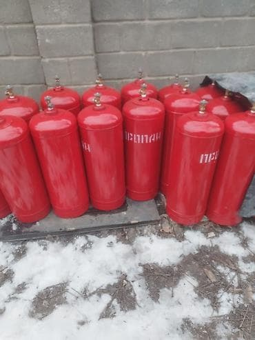 Газ балоны 50л с новыми вентилями покрашенные проверенны на газовой