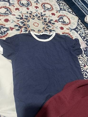 pull bear: Набор женской одежды (4 предмета): 1) Вязаное платье-лапша, бежевое - — 8