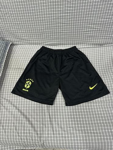 nike tech flece: Спортивные шорты футбольной сборной Бразилии. - Цвет: черный с — 3