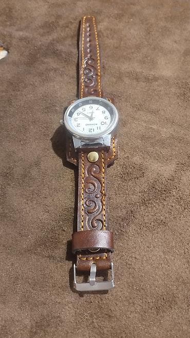 lark m2: Наручные кварцевые часы с кожаными ремнями ручной работы — 3