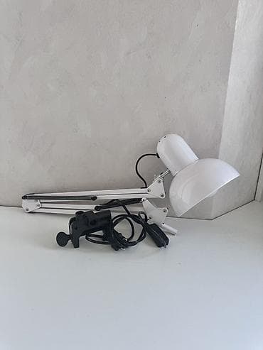 study lamp: Настольная лампа с прищепкой/струбциной и длинным рычажным — 3