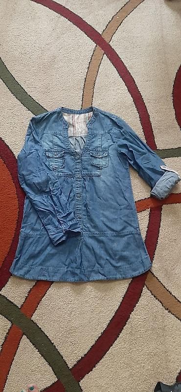 женская джинсовая туника: Продаю классная туника из тонкой джинсы, качество отличное! отлично — 1