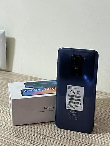 Redmi, Redmi Note 9, Б/у, 128 ГБ, цвет - Синий, 2 SIM, eSIM