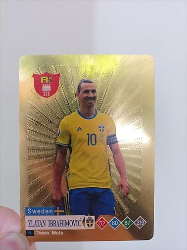 Искусство и коллекционирование: Коллекционная карточка Panini Adrenalyn XL — Zlatan Ibrahimović — 1