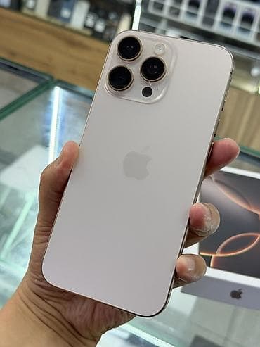 iphone 12 pro max bishkek: IPhone 16 Pro Max, Б/у, 256 ГБ, Desert Titanium, Коробка, 92 % — 2