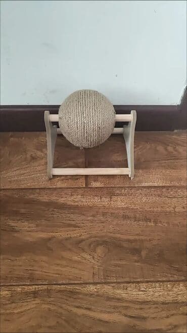 Грызуны: ⸻ Игрушка-когтеточка для кошек — прочный катящийся мяч из бумажной — 5