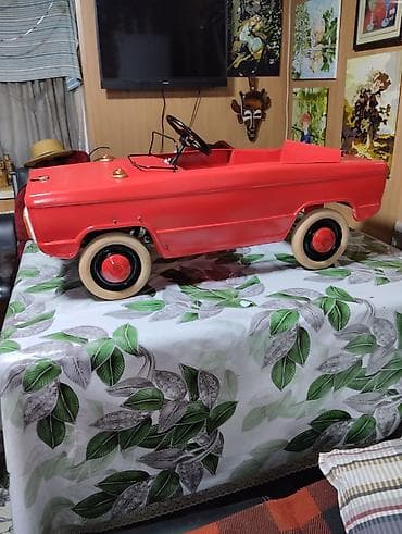 детский машиналар: Детский педальный автомобиль Малыш/«Ёжик» (стальной кузов) - — 1