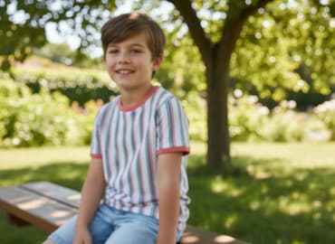 джинсы слоучи: Балдар көйнөгү, түсү - Кызгылт сары — 2