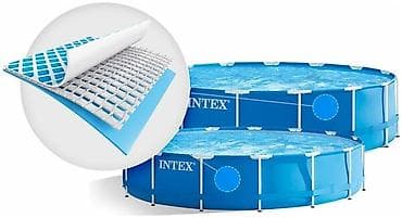 Спорт и отдых: 305/76см. Intex 28202 Каркасный бассейн Metal Frame, 4485л, фил.-насос — 6