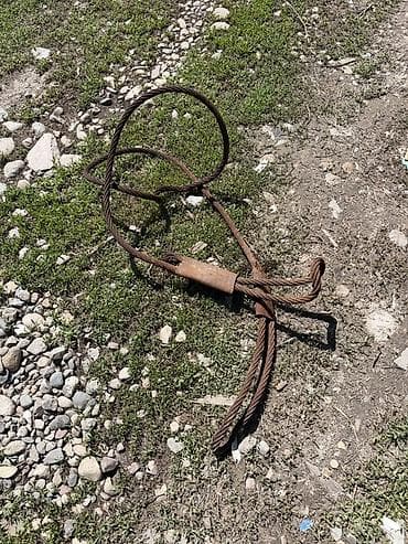 Стальной трос‑стропа с петлями - Материал: многопрядный стальной