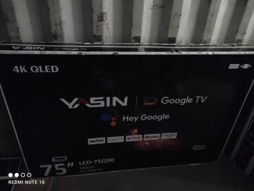 антены: Телевизор - yasin 65q90 165 см 65" 4k (google tv) - описание: в — 3