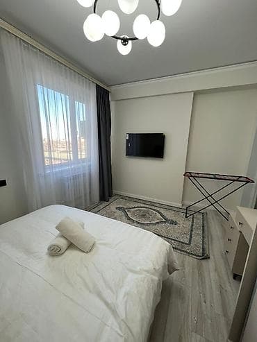 Батирлерди ижарага берүү: Студия, Душ кабинасы, Жаздык, жууркан-төшөк каптары, Кондиционер — 4