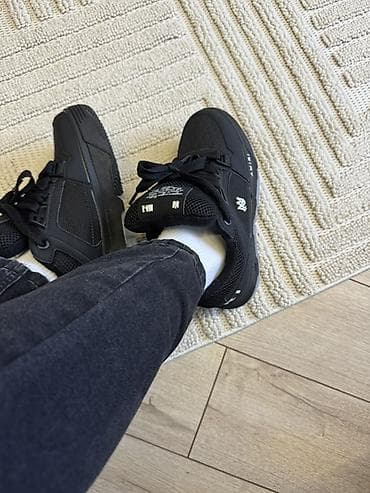 обув бишкек: Кроссовки AMIRI Skel Top Low (чёрные) - Силуэт низкий, массивная — 4