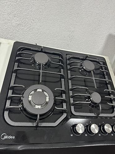 встроенный газ плита: Midea, Газовая, Механическое, Встраиваемая — 4