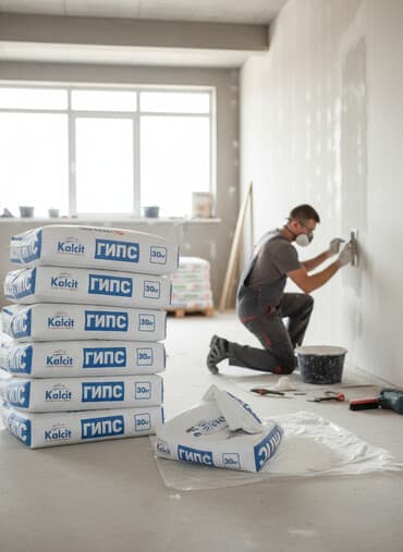 декоративный гипсовый кирпич: Шпаклевка Гипсовая, Сухая — 1