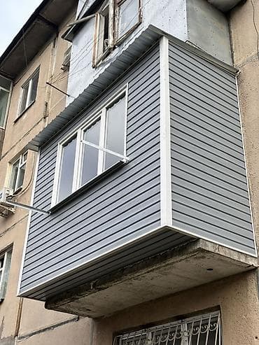 бассейн с горкой: Застекление и внешняя отделка балкона (распашная система ПВХ) с — 10