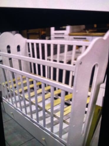 Манеж-кровать, Б/у, С комодом, МДФ