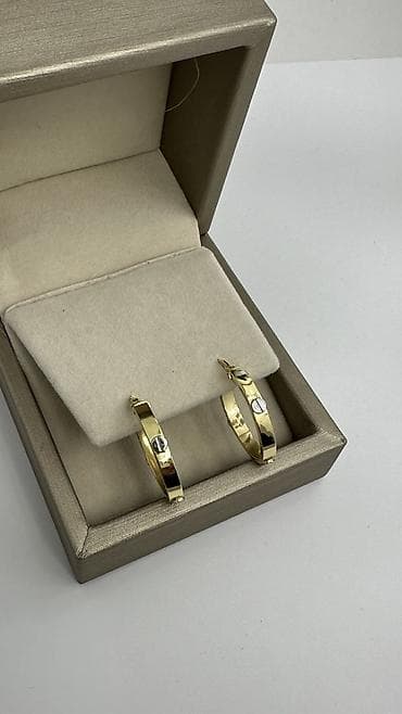 стильные украшение ручной работы: Серьги, Проба 585, Без вставки, Женские, Винтажный стиль, Новый — 9