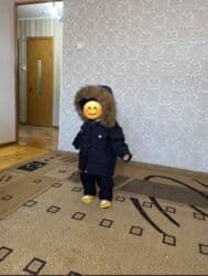 спортивное оборудование: Тёплая зимняя двойка для малыша 1–2 лет (рост 90 см): куртка и штаны — 1