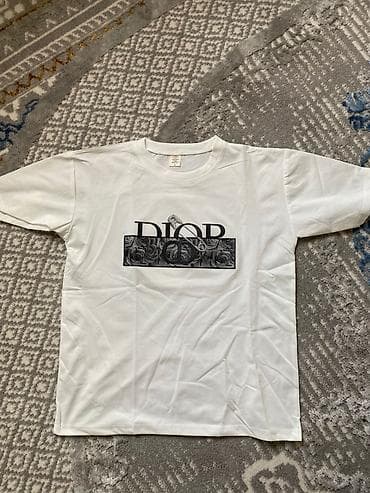 Футболки: Мужская футболка, XS, M, L, Dior, Новый, цвет - Белый, Самовывоз, Бесплатная доставка, Платная доставка — 2