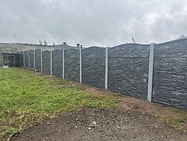 декоративные перегородки: Железобетонная заборная плита, Длина: Другая длина, Высота: Другая высота, Толщина: Другая толщина — 1