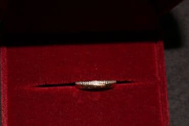 золотое колцо: Кольцо, Проба 585, Б/у — 7