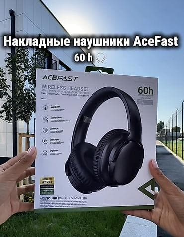 Беспроводные накладные наушники, Acefast, Новый — 1
