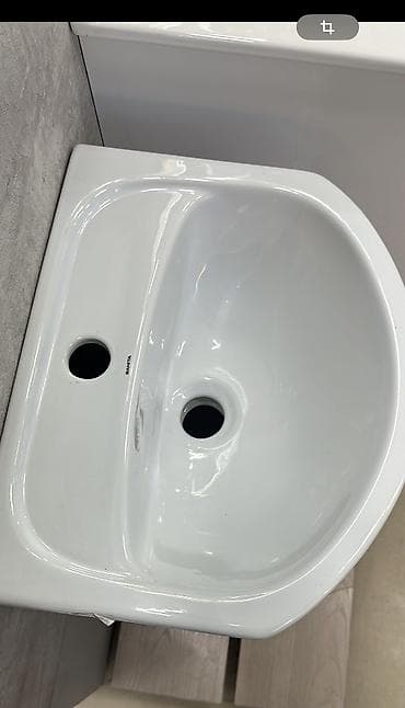 Тумбалар: Ванна үчүн тумба, Жаңы, Раковина менен, ЛДСП, Өзү алып кетүү, түсү - Ак — 2