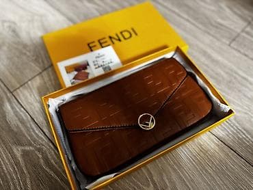fendi оригинал: Клатч, Материал: Натуральная кожа, Женские, Новый — 4
