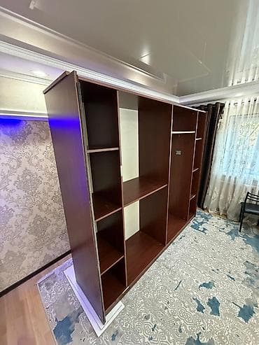 кухонный набор бу: Спальный гарнитур, Двуспальная кровать, Металл, цвет - Коричневый — 4