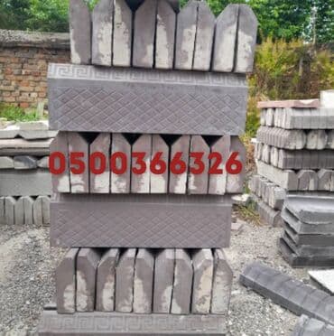 носилки строительные: Дорожный бордюр, Прессованный, Бетонный, Новый — 3