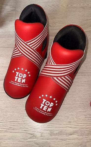 мужской спортивный: Комплект экипировки для тхэквондо (красный) - В хорошем состоянии — 4